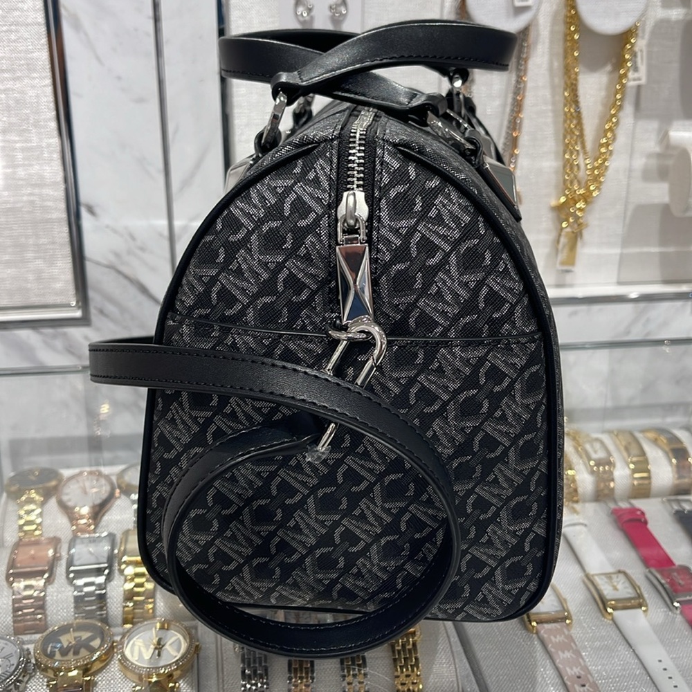 MICHAEL KORS Grayson Medium Metallic Empire Monogram Satchel
NWT - Picture 4 of 16